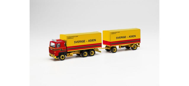 herpa Cars&Trucks 1/87 スカニア 141 キャンバストラックトレーラー ?Stjarnstroms Akeri“