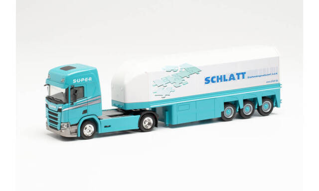 herpa Cars&Trucks 1/87 Scania CR インサイドローダーセミトレーラー “Schlatt”