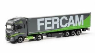 herpa Cars&Trucks 1/87 イベコ S-Way LNG  カーテンキャンバスセミトレーラー  "Fercam"