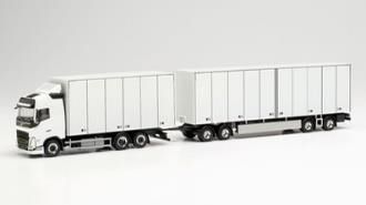 herpa Cars&Trucks 1/87 ボルボ FH Gl. 2020 Swedish ボックストラック ホワイト