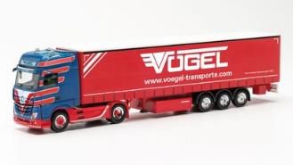 herpa Cars&Trucks 1/87 メルセデスベンツ アクトロス ギガスペース `18 カーテンキャンバスセミトレーラー “Vögel”
