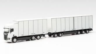 herpa Cars&Trucks 1/87 スカニア CS 20 ハイルーフ swedish ボックストラック ホワイト