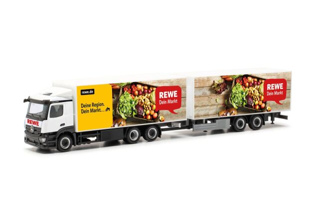 herpa Cars&Trucks 1/87 メルセデスベンツ クラシックスペース 2.3 冷蔵ボックストレーラー “REWE”