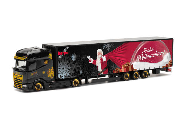 herpa Cars&Trucks 1/87 DAF XG+ 15m ローライナーセミトレーラー ヘルパ クリスマスモデル 2023