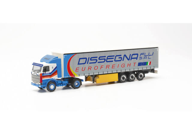 herpa Cars&Trucks 1/87 スカニア 142 カーテンキャンバス セミトレーラー “Dissegna”