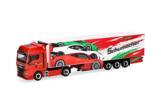 herpa Cars&Trucks 1/87 (プラスチック製) MAN TGX GX 冷蔵ボックス セミトレーラー "Schumacher"