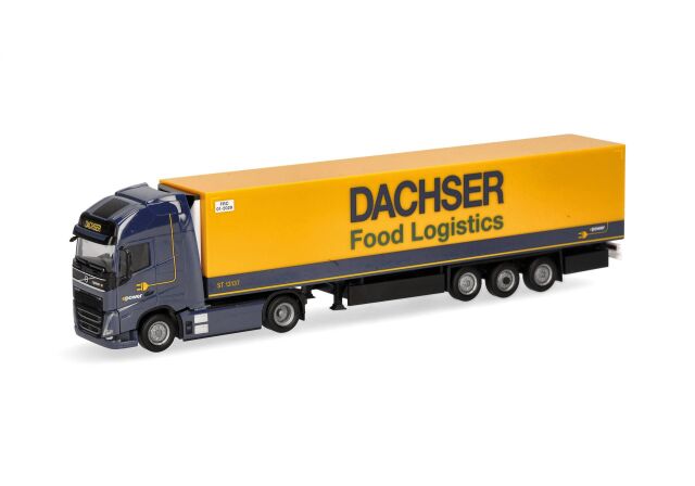 herpa Cars&Trucks 1/87 (プラスチック製) ボルボ FH GL XL 2020 エレクトリック 冷蔵ボックスセミトレーラー "Dachser Food Logistics"