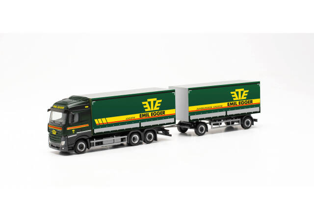 herpa Cars&Trucks 1/87 メルセデス ベンツ ストリームスペース 2.5 キャンバストレーラー “Emil Egger”