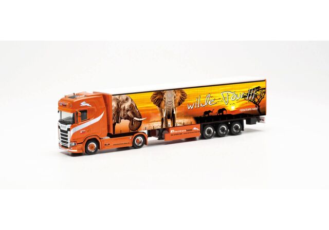 herpa Cars&Trucks 1/87 スカニア CS 20 HD カーテンキャンバス セミトレーラー “Ferntrans Haas”