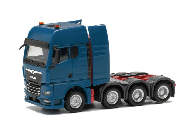 herpa Cars&Trucks 1/87 (プラスチック製) MAN TGX GX 大型トラクター4軸 ブルー