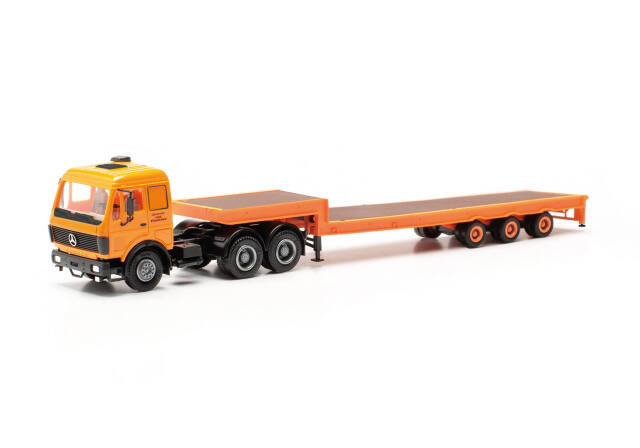 herpa Cars&Trucks 1/87 メルセデスベンツ NG 80 ローボーイセミトレーラー “Deutrans”