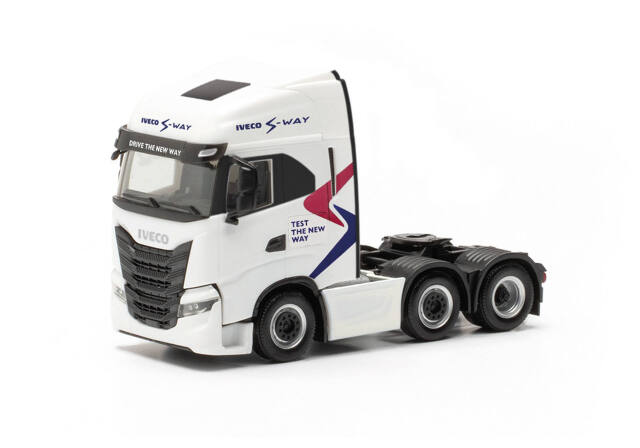 herpa Cars&Trucks 1/87 イベコ S-Way 6x2 リジッドトラクター “TEST THE NEW WAY”