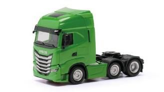 herpa Cars&Trucks 1/87 イベコ S-Way リジッドトラクター 3軸 グリーンイエロー