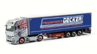 herpa Cars&Trucks 1/87 MAN TGX GX キャンバスセミトレーラー “Decker Düren”