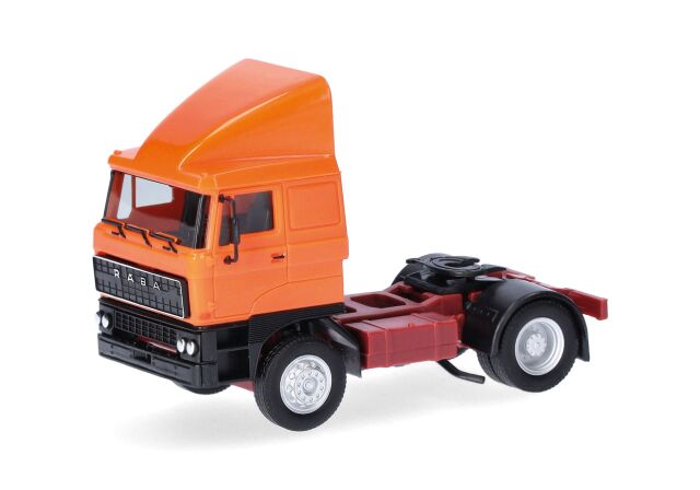 herpa Cars&Trucks 1/87 (プラスチック製) ラーバ リジッド トラクター 2軸 オレンジ
