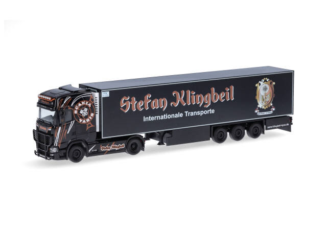 herpa Cars&Trucks 1/87 スカニア CS20 HD 冷蔵ボックスセミトレーラー "Stefan Klingbeil"