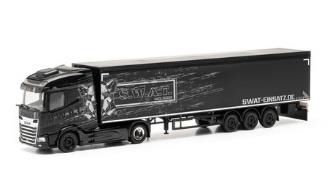 herpa Cars&Trucks 1/87 DAF XG 可動式床 セミトレーラー "S.W.A.T."