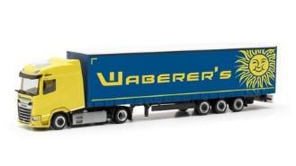 [予約]herpa Cars&Trucks 1/87 DAF XG ローライナーセミトレーラー "Waberer's"