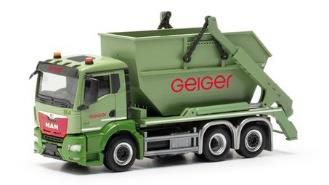 [予約]herpa Cars&Trucks 1/87 MAN TGS スキップローダー AK16 "Geiger"