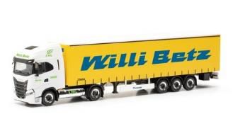 herpa Cars&Trucks 1/87 イベコ S-Way LNG カーテンキャンバスセミトレーラー "Willi Betz"