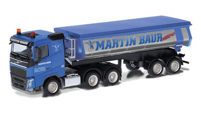 herpa Cars&Trucks 1/87 ボルボ FH FD 断熱トラフ セミトレーラー "Martin Baur"