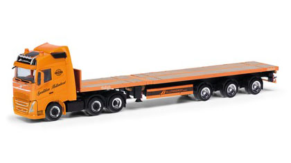 herpa Cars&Trucks 1/87 ボルボ FH Gl. 2020 6x2 テレセミトレーラー3軸 "Spedition Hollenhorst"
