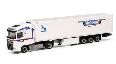 herpa Cars&Trucks 1/87 DAF XG 冷凍ボックス セミトレーラー "Kaj Madsen"