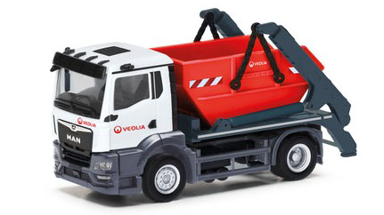 herpa Cars&Trucks 1/87 MAN TGS NN スキップローダー AK12 "Veolia"(ベルリン）