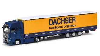 herpa Cars&Trucks 1/87 MAN eTGX GX ローライナーセミ トレーラートラック15m "Dachser"