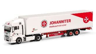 herpa Cars&Trucks 1/87 MAN TGX XLX ボックスセミト レーラートラック ”Wandt/Johanniter”