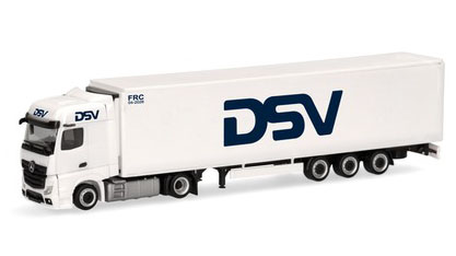 herpa Cars&Trucks 1/87 メルセデスベンツ アクトロス ギガスペース ローライナー 冷蔵ボックスセミトレーラー"DSV"