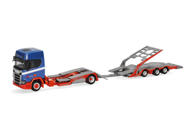 herpa Cars&Trucks 1/87 (プラスチック製) スカニア CR20 HD トラック輸送用 トレーラートラック "Riwatrans"