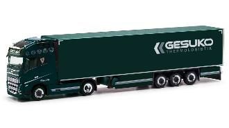 herpa Cars&Trucks 1/87 ボルボ FH Gl. XL 冷凍ボックス セミトレーラートラック ”GESUKO”