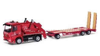 herpa Cars&Trucks 1/87 メルセデスベンツ Arocs AK12 ス キップローダー with TU3 Küchler