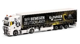 herpa Cars&Trucks 1/87 MAN TGX GX カーテンキャンバ ス セミトレーラー トラック "K.W. Panzer"