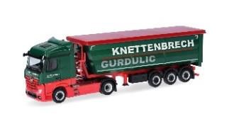 herpa Cars&Trucks 1/87 (プラスチック製) メルセデスベンツ アクトロス ダ ンプトレーラー "Knettenbrech & Gurdulic"