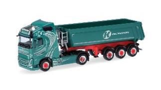 herpa Cars&Trucks 1/87 (プラスチック製) ボルボ FH GL 2020 XL ダンプ セミトレーラートラック "Kiefl Transport"