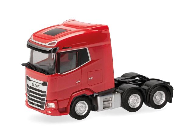 [予約]herpa Cars&Trucks 1/87 DAF XG リジットトラクター 3軸 トラフィックレッド