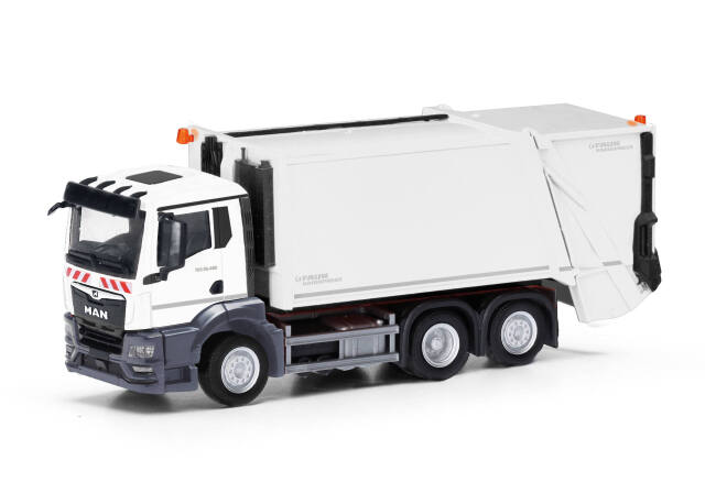 [予約]herpa Cars&Trucks 1/87 MAN TGS TN ゴミ収集車 FAUN VARIOPRESS ホワイト