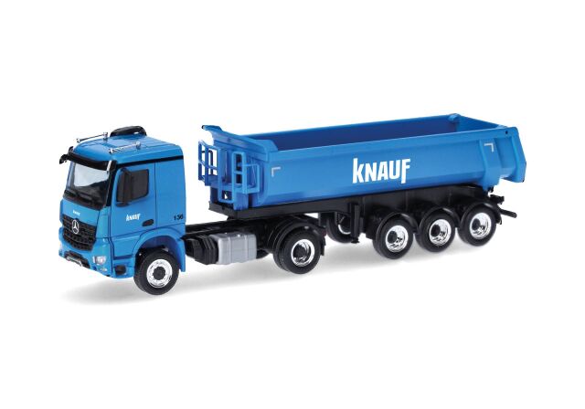 herpa Cars&Trucks 1/87 (プラスチック製) メルセデスベンツ アロクスクラシックスペース ダンプセミトレーラー "Knauf"