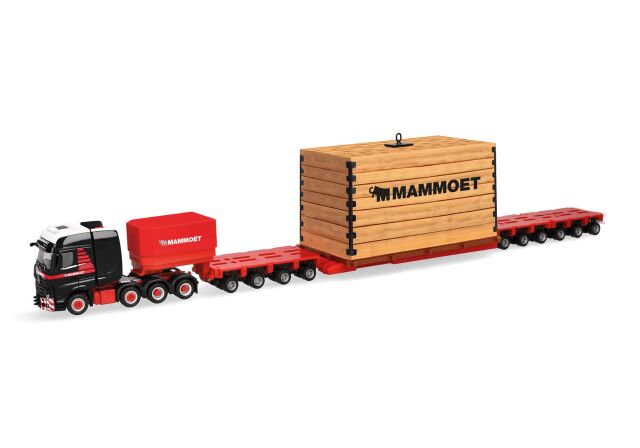 herpa Cars&Trucks 1/87 (プラスチック製) メルセデスベンツ アクトロス SLTセミトレーラー ボックス付 (オランダ)