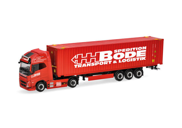 herpa Cars&Trucks 1/87 (プラスチック製) ボルボ FH GL XL エレクトリック 40ft コンテナセミトレーラー "HH Bode"
