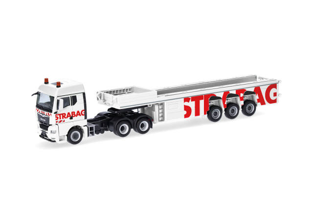 herpa Cars&Trucks 1/87 (プラスチック製) MAN TGX GM コンクリートパーツセミトレーラー "Strabag" (オーストリア)