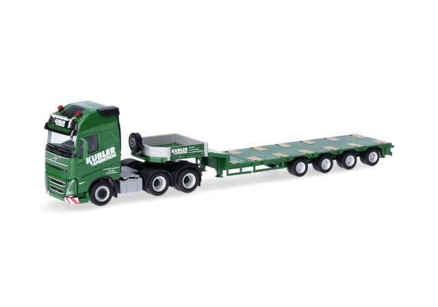 herpa Cars&Trucks 1/87 (プラスチック製) ボルボ FH GL XL 2020 セミローボーイセミトレーラー "Kübler"