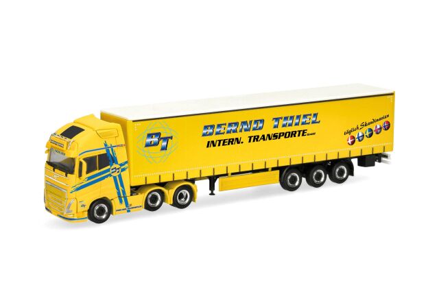 [予約]herpa Cars&Trucks 1/87 (プラスチック製) ボルボ FH GL XL 2020 カーテンキャンバストレーラー "Bernd Thiel Transporte"