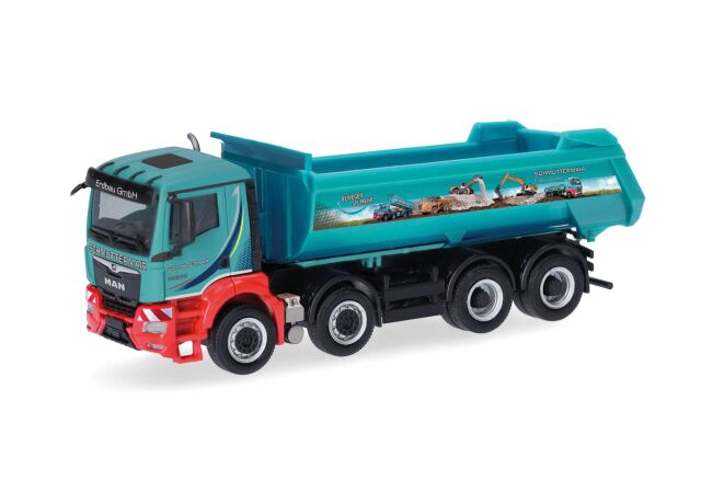 [予約]herpa Cars&Trucks 1/87 (プラスチック製) MAN TGS NN ダンプカー 4軸 "Schmuttermair"