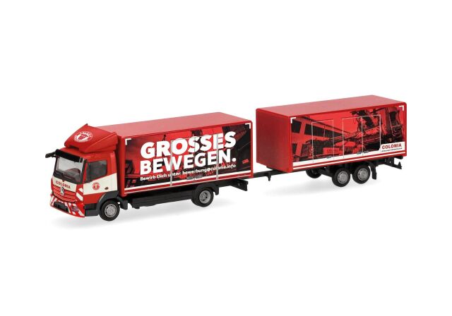 herpa Cars&Trucks 1/87 (プラスチック製) メルセデスベンツ アテゴ 13 ボックストレーラー "Colonia"
