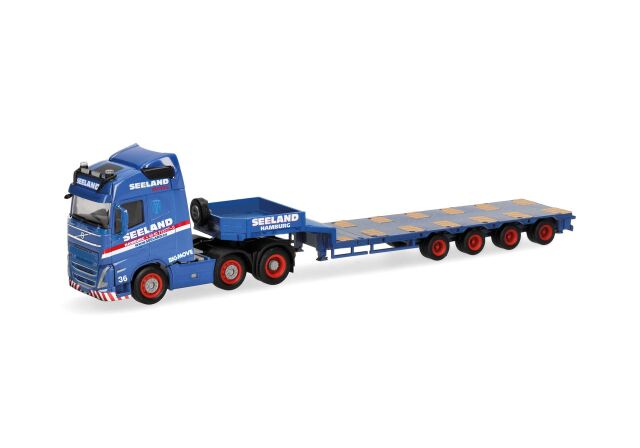 [予約]herpa Cars&Trucks 1/87 (プラスチック製) ボルボ FH GL 2020 ローボーイ セミトレーラー "Seeland"