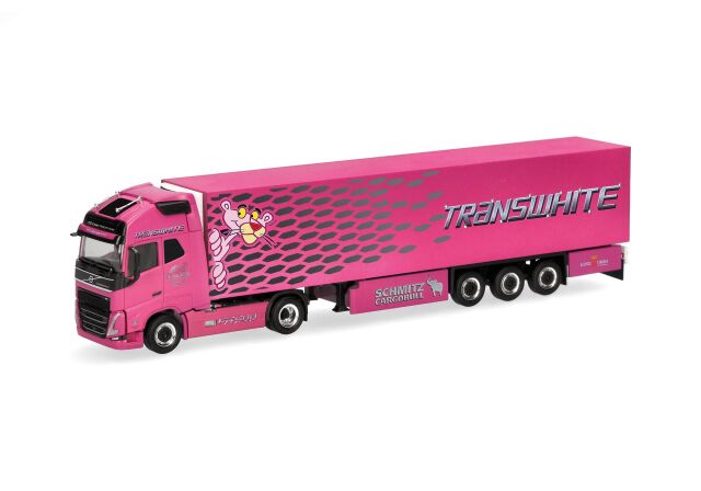 [予約]herpa Cars&Trucks 1/87 (プラスチック製) ボルボ FH GL XL 2020 冷蔵ボックスセミトレーラー "Transwhite"