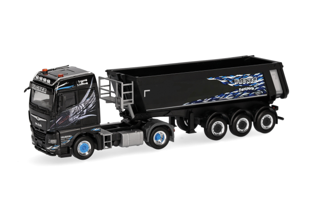 [予約]herpa Cars&Trucks 1/87 (プラスチック製) MAN TGX GM ダンパーセミトレーラー "Wagner Mitteleschenbach" (バイエルン州)